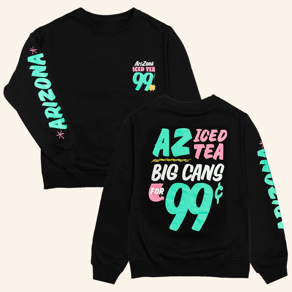 Drinkarizona Merch 2026 Black Signage Crewneck Sweatshirt Gifts For Friends - Petshi
