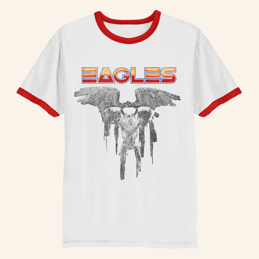 Eagles Band Merch 2026 One Of These Nights Ringer T-Shirt Presents For Rock Lovers - Petshi