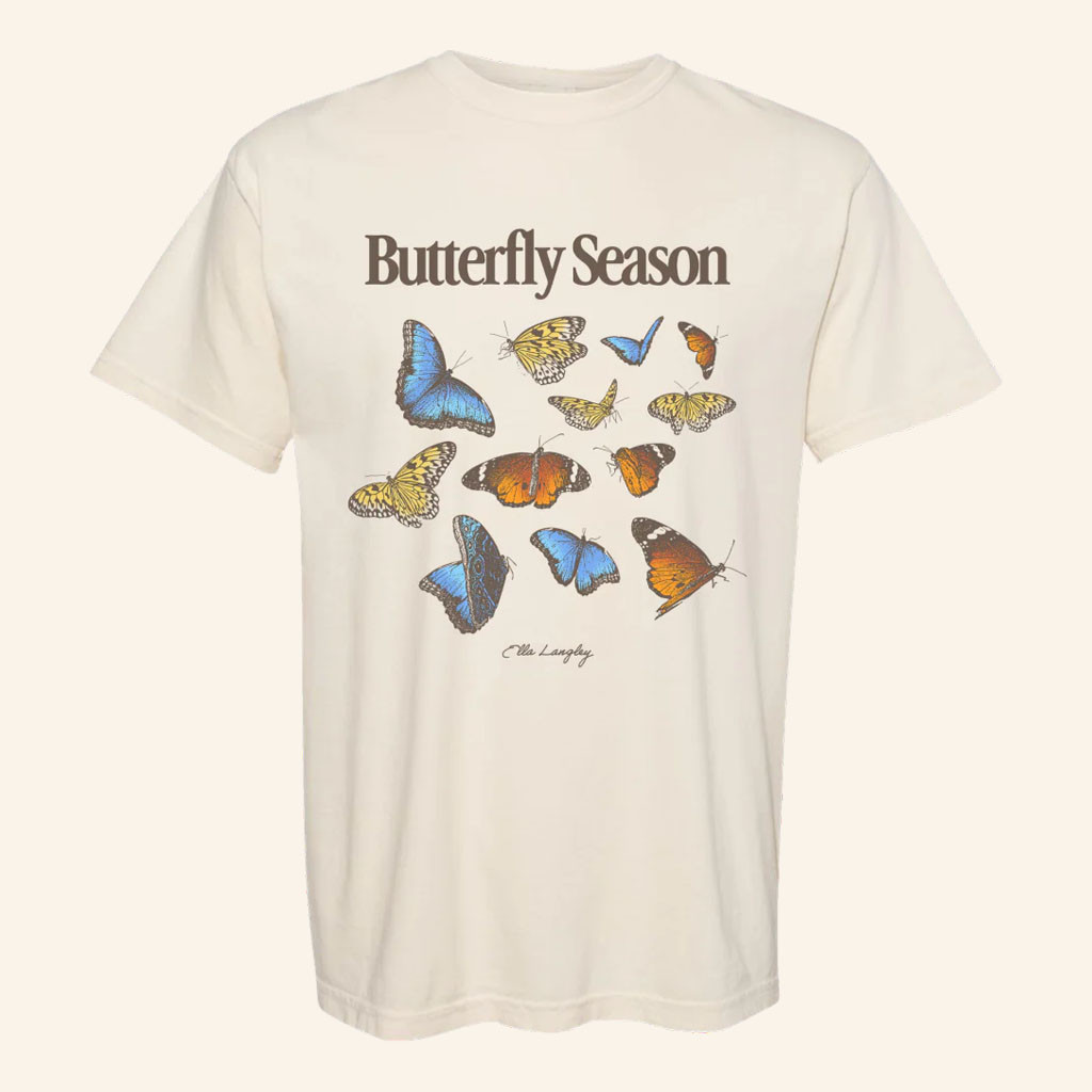 Ella Langley Merch 2026 Butterfly Season T-Shirt Ella Langley Shirt Gift For Country Music Fans - Petshi