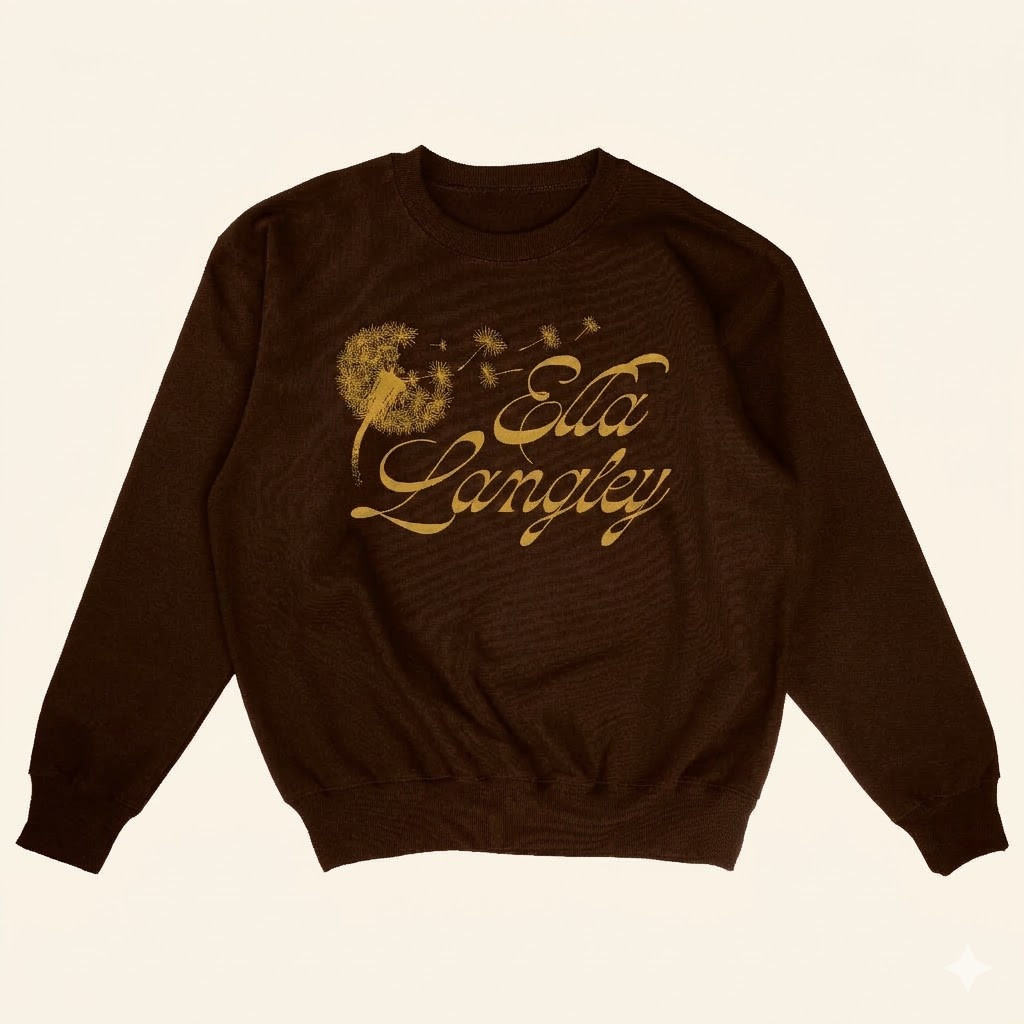 Ella Langley Merch 2026 Dandelion Crewneck Ella Langley Sweatshirt Country Music Fan Gifts - Petshi