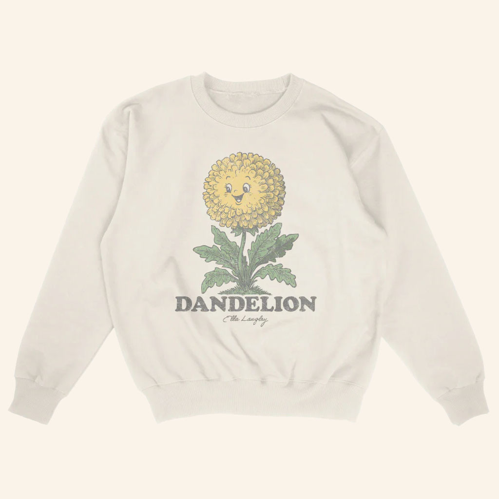 Ella Langley Merch 2026 Groovy Dandelion Crewneck Ella Langley Sweatshirt Music Fan Gifts - Petshi