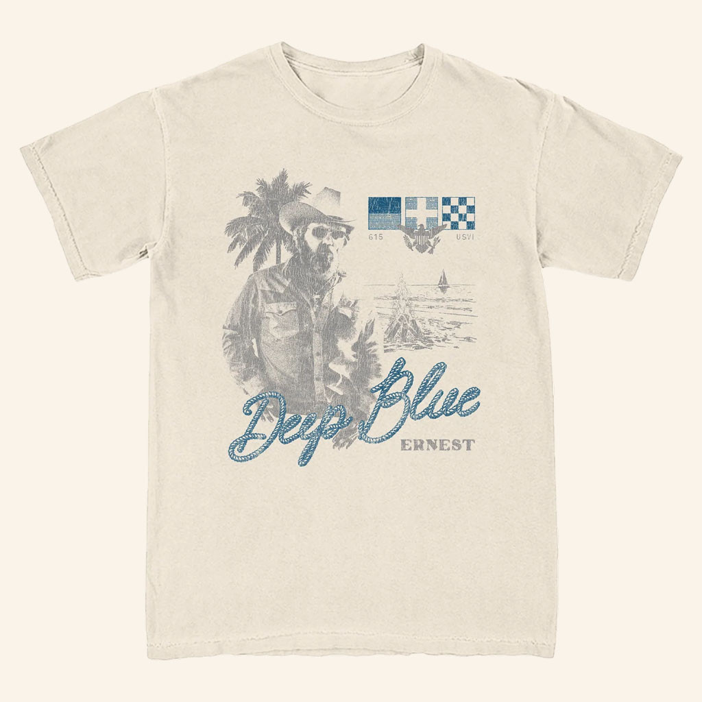 Ernest Merch 2026 Deep Blue T-Shirt Ernest Shirt Gifts For Music Lovers - Petshi