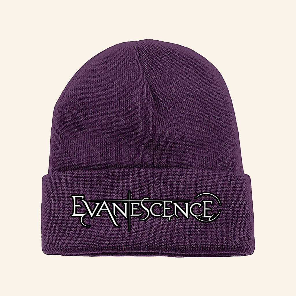 Evanescence Merch 2026 Evanescence Logo Beanie Best Gifts For Rock Music Lovers - Petshi