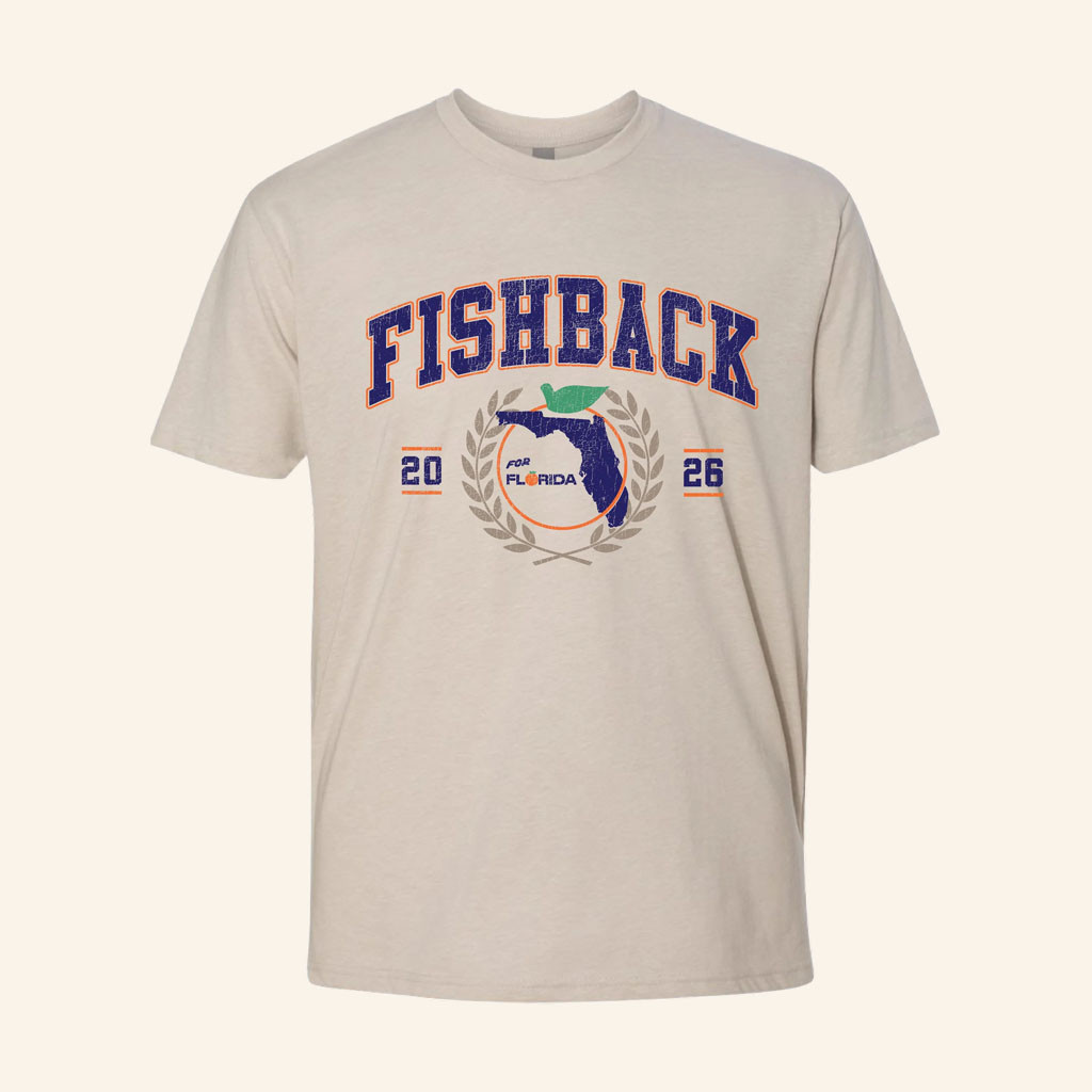 Fishback Merch 2026 Fishback Collegiate T-Shirt Fishback For Florida Shirt Political Gifts - Petshi