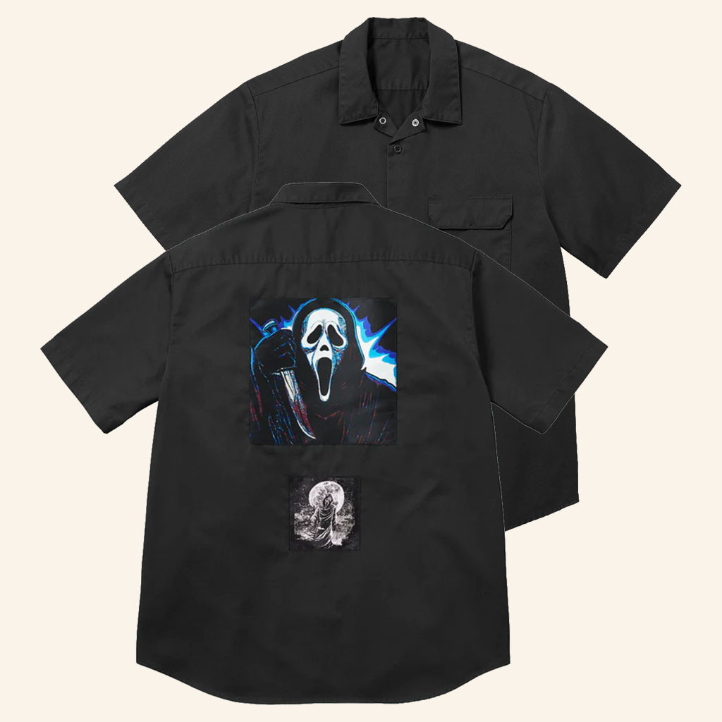 Ghostface Hawaiian Shirt Scream Movie Merch Best Gifts For Horror Fans - Petshi