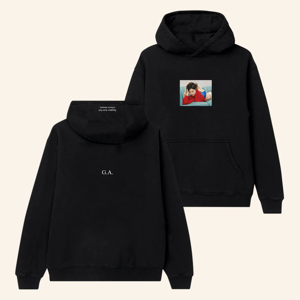 Gracie Abrams Merch 2026 Daughter From Hell GA Photo Black Hoodie Gifts For Music Lovers - Petshi