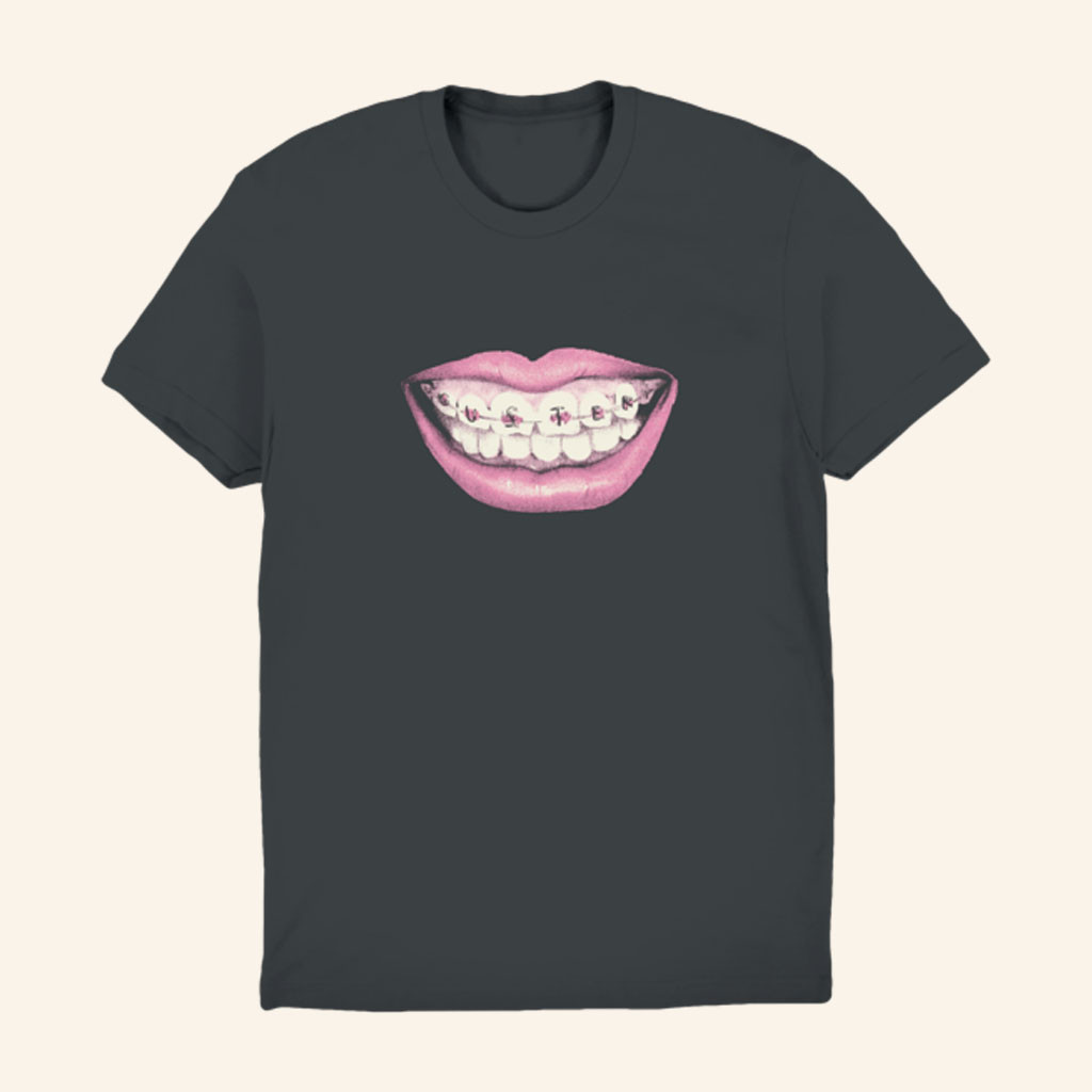 Guster Merch 2026 Teeth T-Shirt Black Guster Band Shirt Gifts For Music Lovers - Petshi