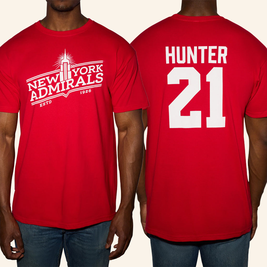 Heated Rivalry Merch 2026 New York Admirals T-Shirt Team Hunter #21 Shirt Gifts For Fans - Petshi