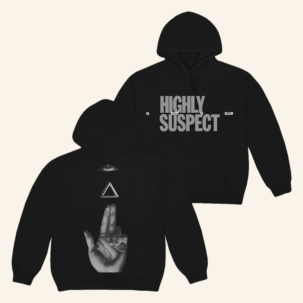 Highly Suspect Merch 2026 Black Logo Tour Hoodie Highly Suspect Hoodie Gifts For Fans - Petshi