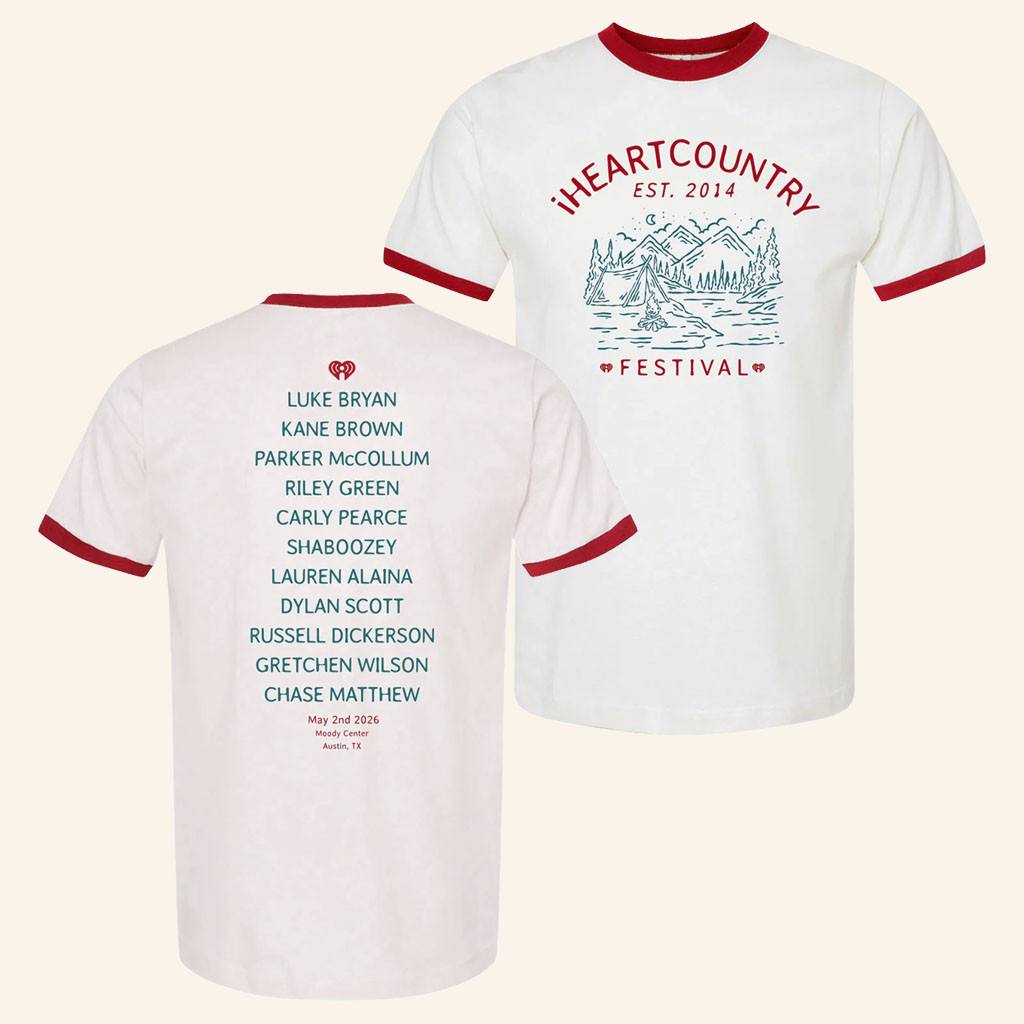 IHeart Merch iHeartCountry Festival 2026 Camp Ringer T-Shirt Gifts For Music Lovers - Petshi