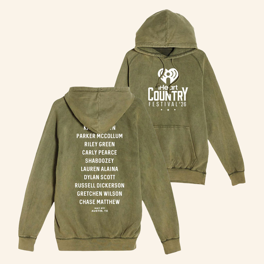 IHeart Merch IHeartCountry Festival 2026 Lineup Hoodie Best Gifts For Music Lovers - Petshi
