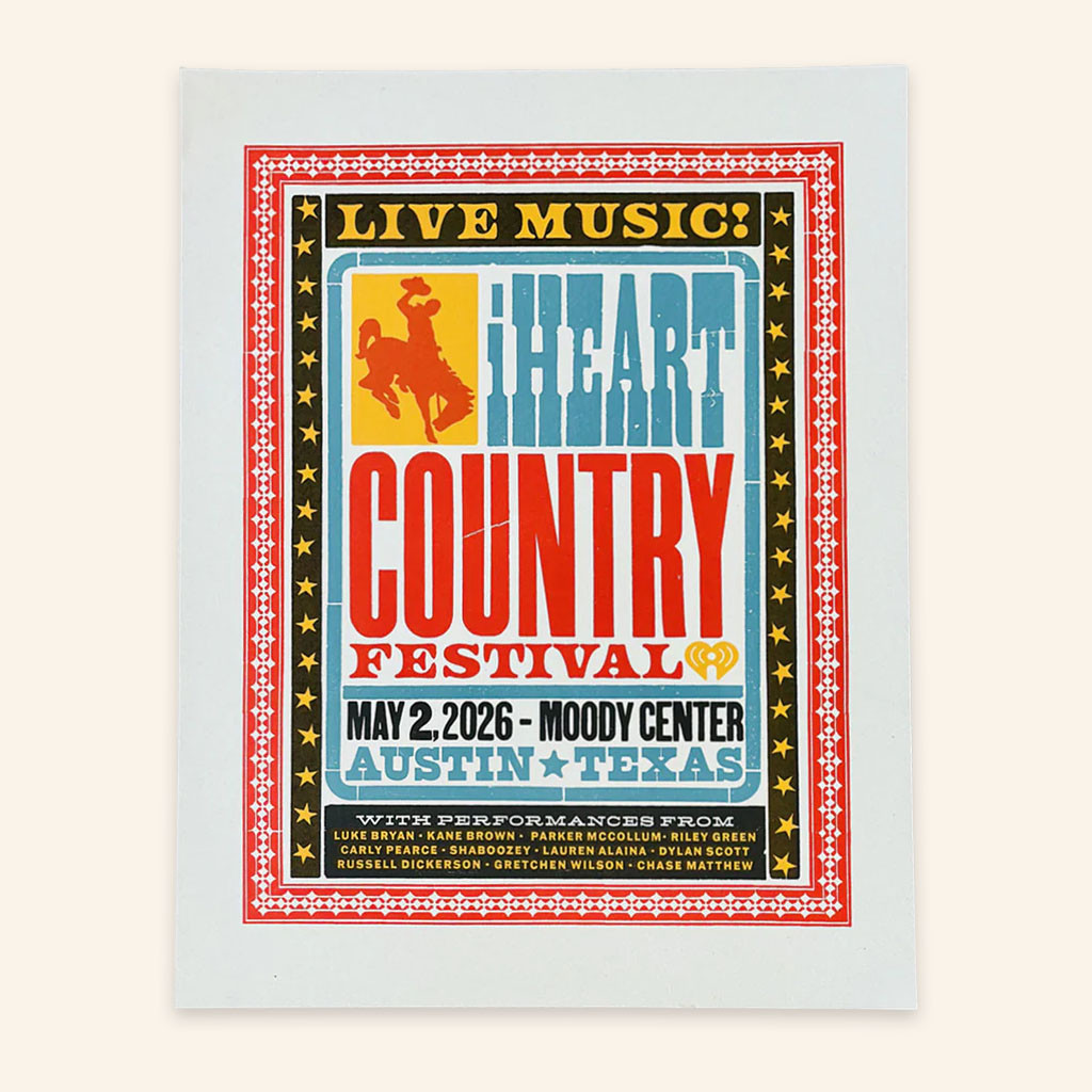 IHeart Merch IHeartCountry Festival 26 Poster Home Decor Gifts Ideas For Music Lovers - Petshi