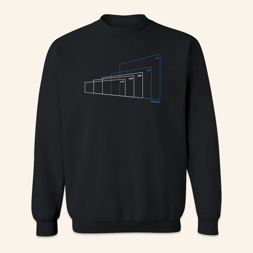 Imax Merch 2026 IMAX's Expanded Aspect Ratio Crewneck Sweatshirt Present For Friends - Petshi