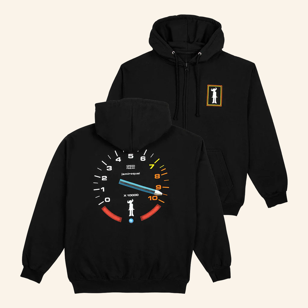 Jamiroquai Merch 2026 Speedometer Zip Hoodie Jamiroquai Band Apparel Gifts For Music Fans - Petshi