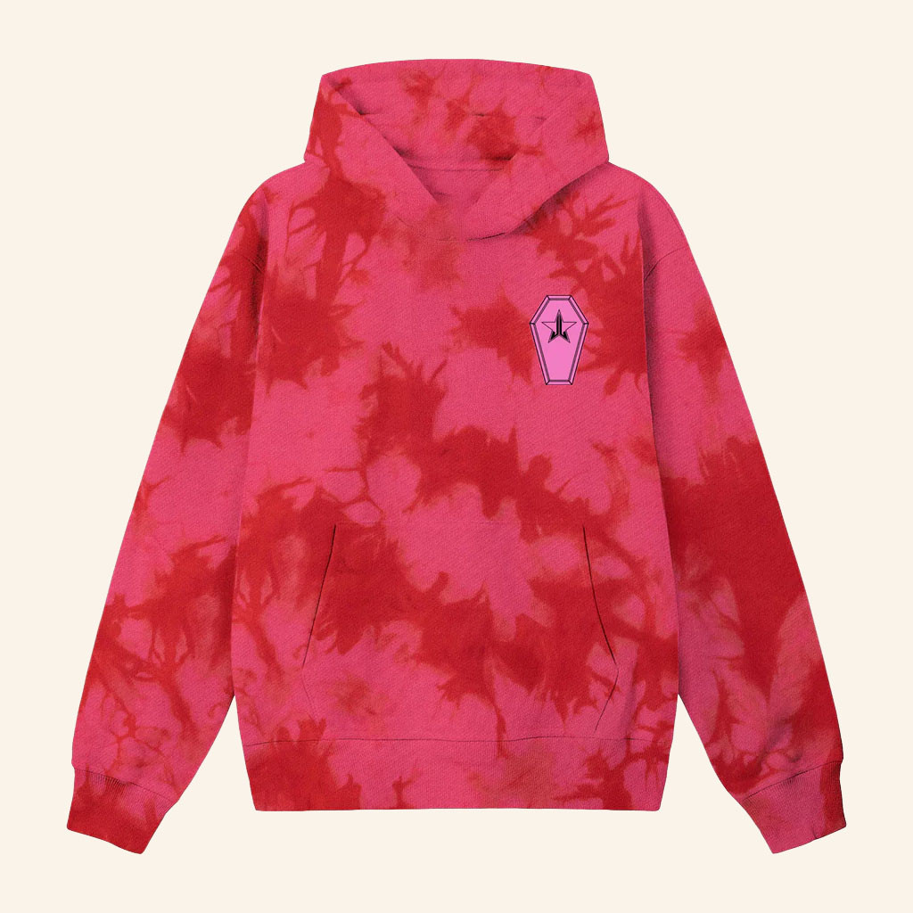 Jeffree Star Cosmetics Merch 2026 Blood Sugar Tie Dye Hoodie Unique Gifts For Besties - Petshi
