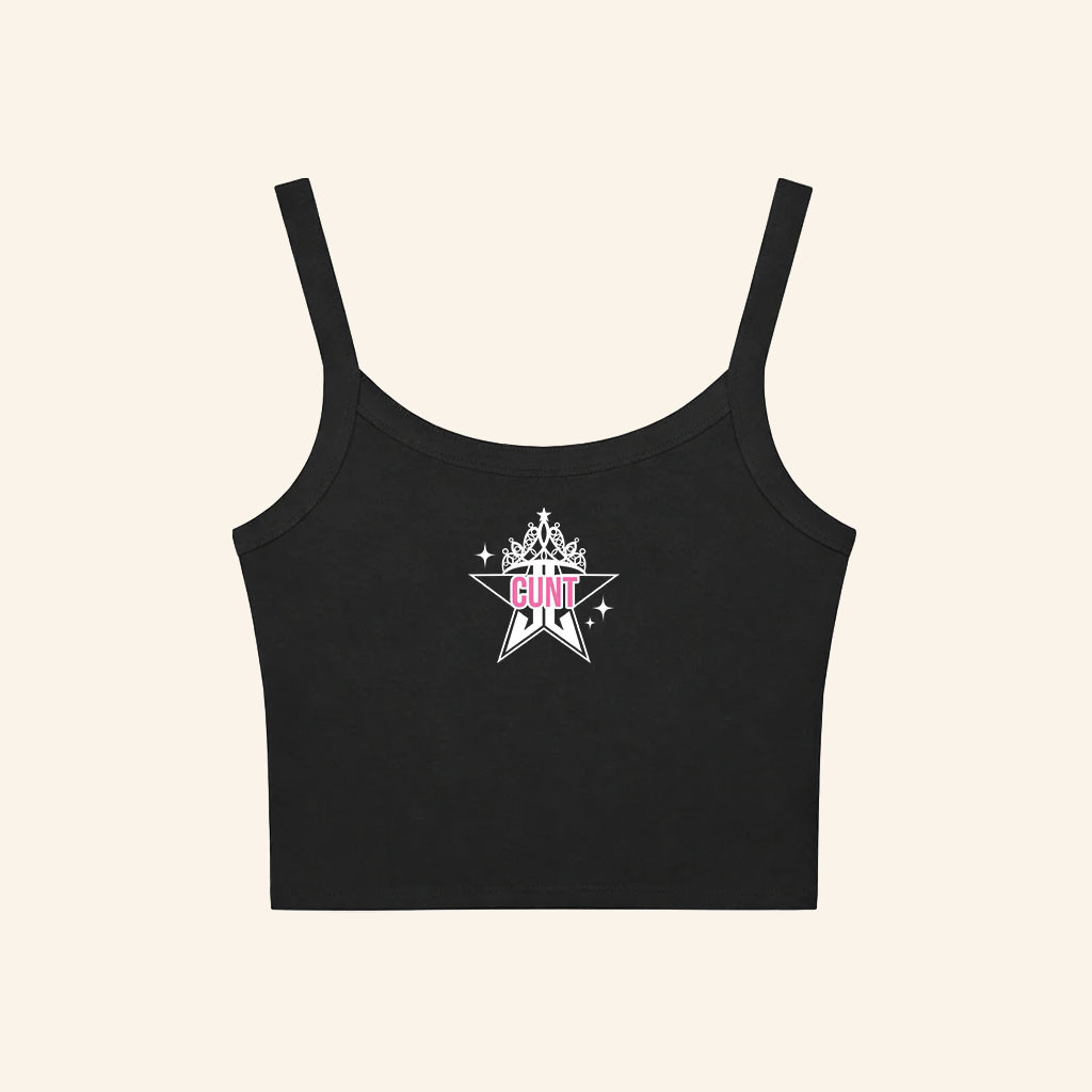 Jeffree Star Cosmetics Merch 2026 Cunt Cropped Tank Top Birthday Gifts For Her - Petshi