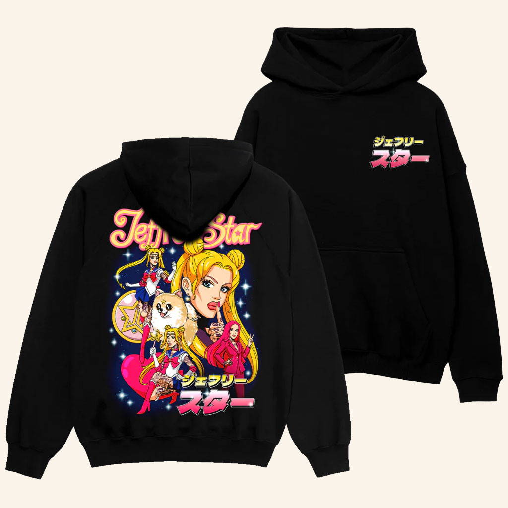 Jeffree Star Cosmetics Merch 2026 Jeffree Star Anime Hoodie Unique Gifts For Besties - Petshi