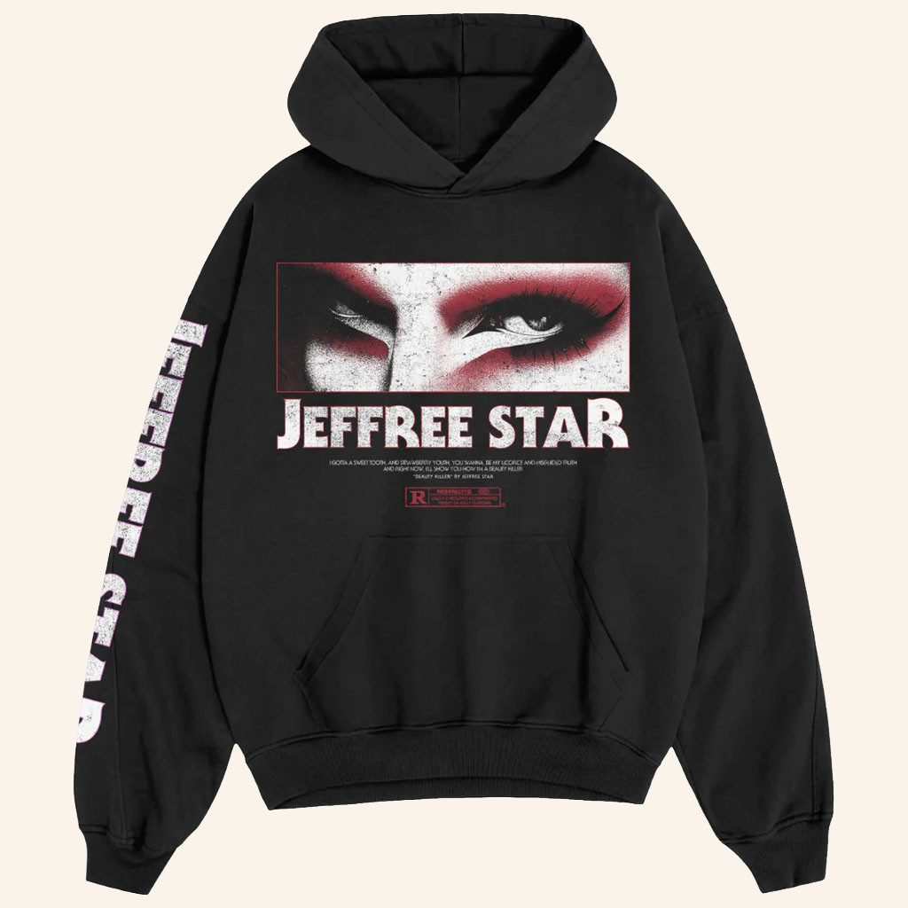 Jeffree Star Cosmetics Merch 2026 Menacing Eyeshadow Hoodie Jeffree Star Hoodie BFF Gifts - Petshi