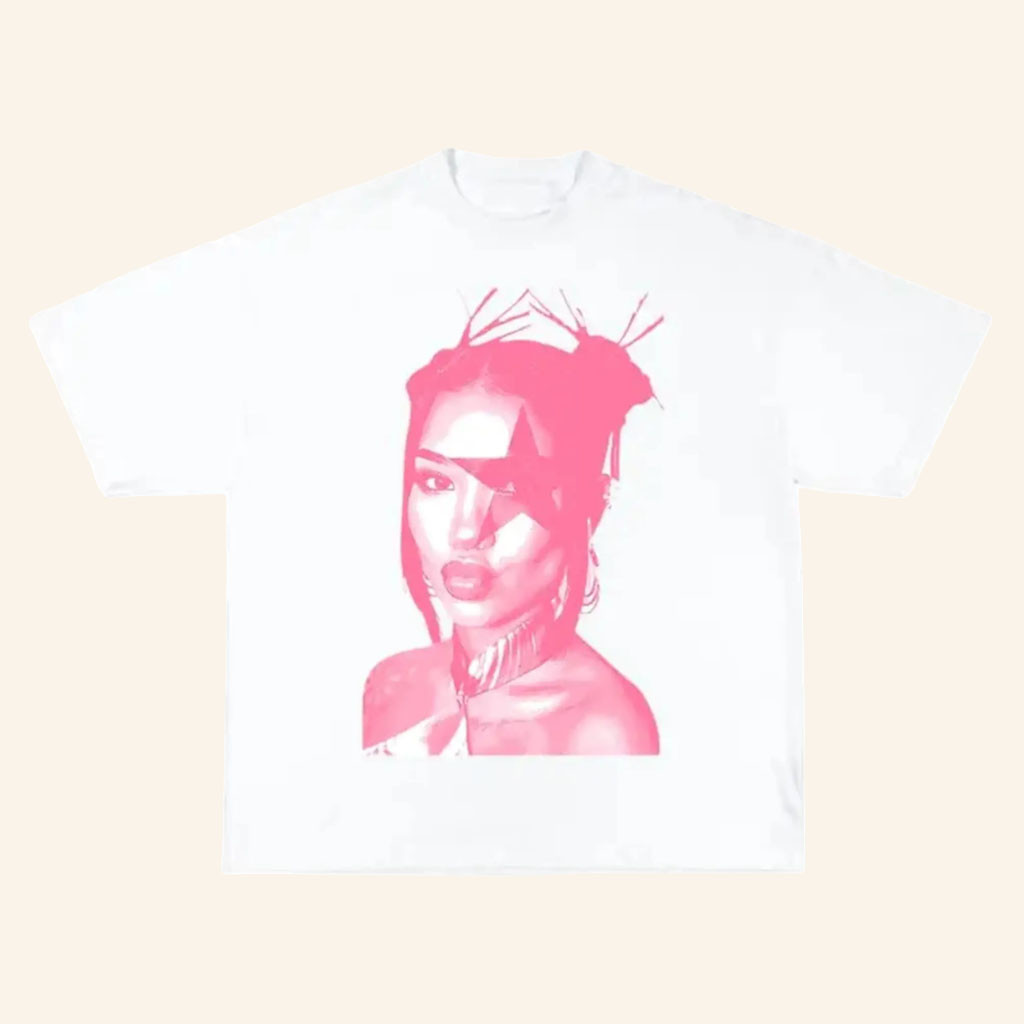 Jhene Aiko Merch 2026 Hello Kitty Shirt Jhene Aiko Portrait T-Shirt White Gift For Fans - Petshi
