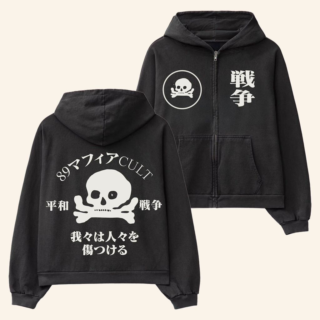 JPEGMAFIA Merch 2026 Hell Zip Hoodie 89MAFIACULT Hoodie Gifts For Rap Lovers - Petshi