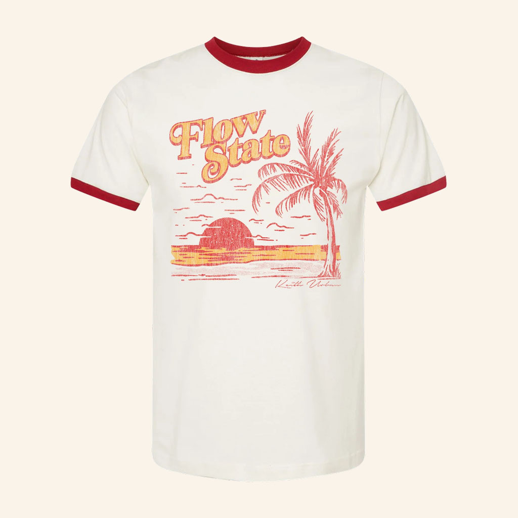 Keith Urban Merch 2026 Flow State Ringer T-Shirt Best Gifts For Country Music Fans - Petshi