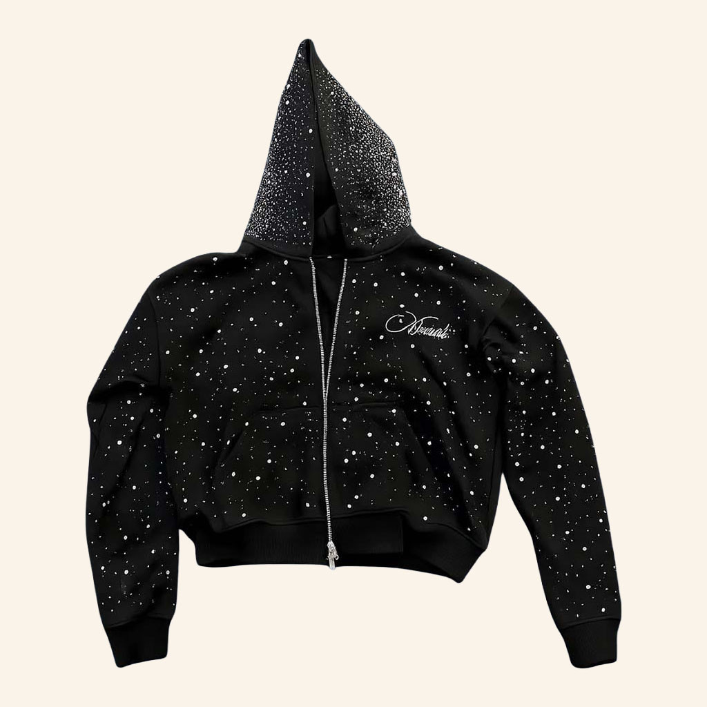 Khan Asadi Merch 2026 Black Zip Hoodie Birthday Present For Besties - Petshi