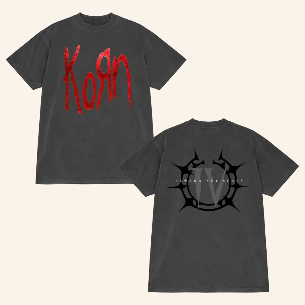 Korn Merch 2026 Reward The Scars T-Shirt Korn Band Shirt Gifts For Music Lovers - Petshi