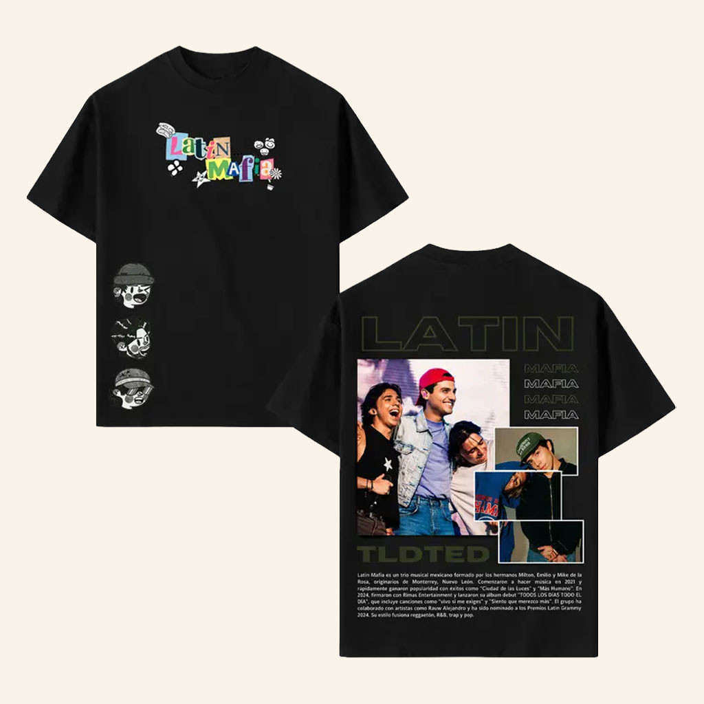 Latin Mafia Merch 2026 Latin Mafia T-Shirt Latin Pop Music Shirt Best Gifts For Fans - Petshi