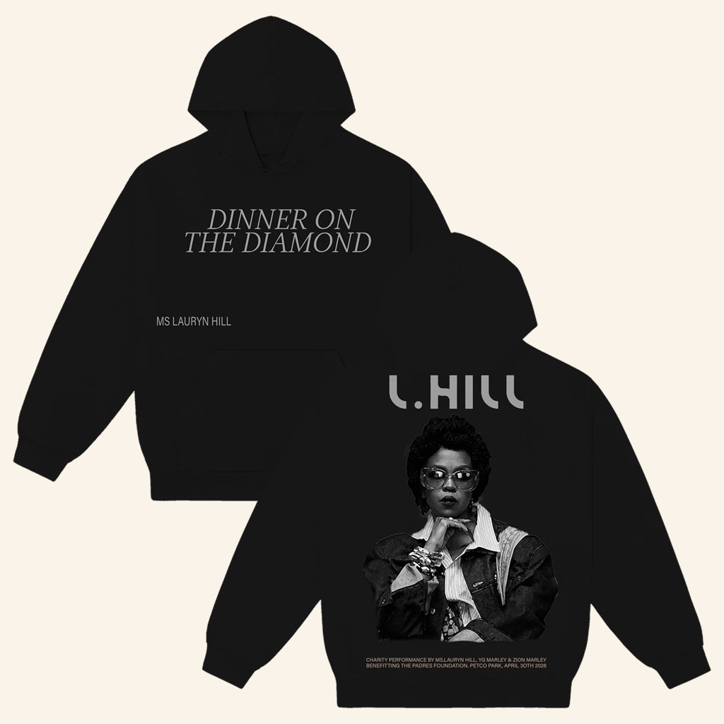 Lauryn Hill Merch 2026 MLH Charity Hoodie Black Dinner On The Diamond Hoodie Music Fan Gifts - Petshi