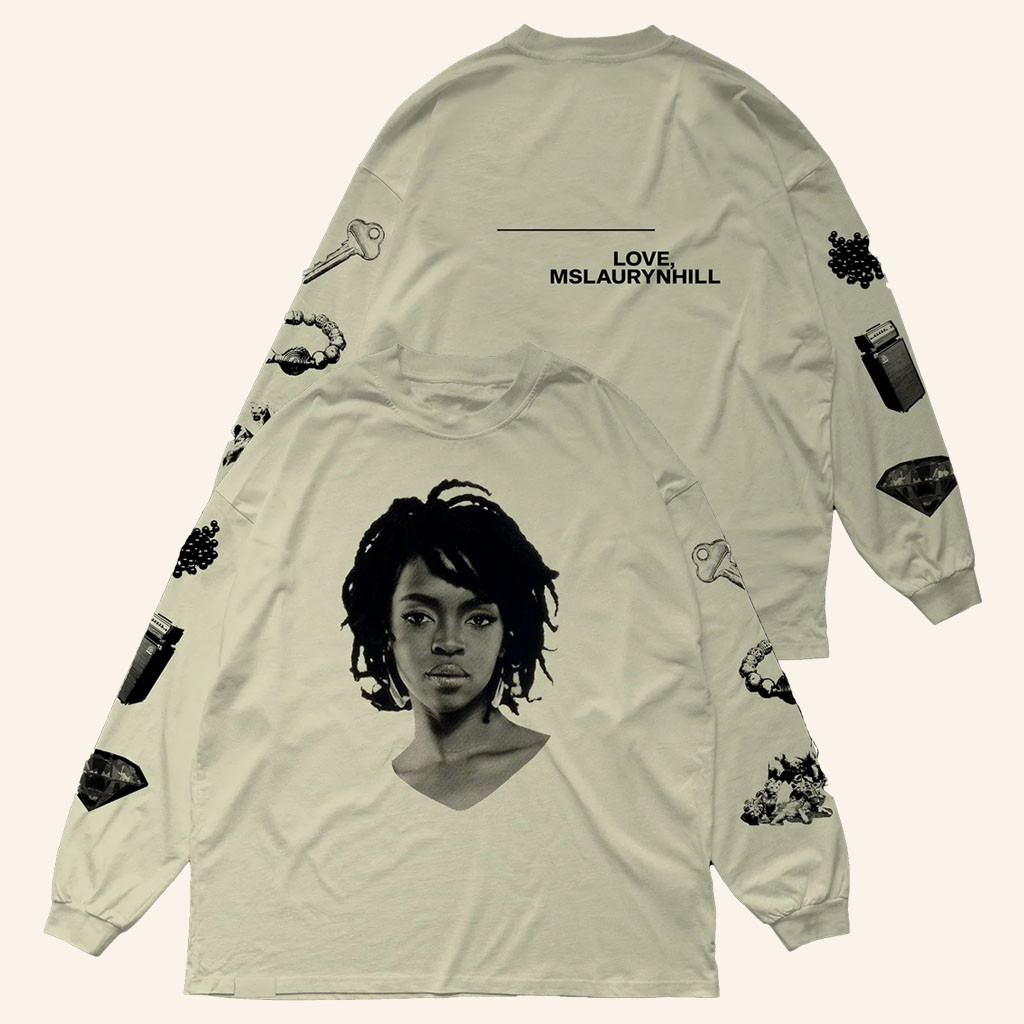 Lauryn Hill Merch 2026 With Love Long Sleeve Shirt Music Related Gifts For Guys - Petshi