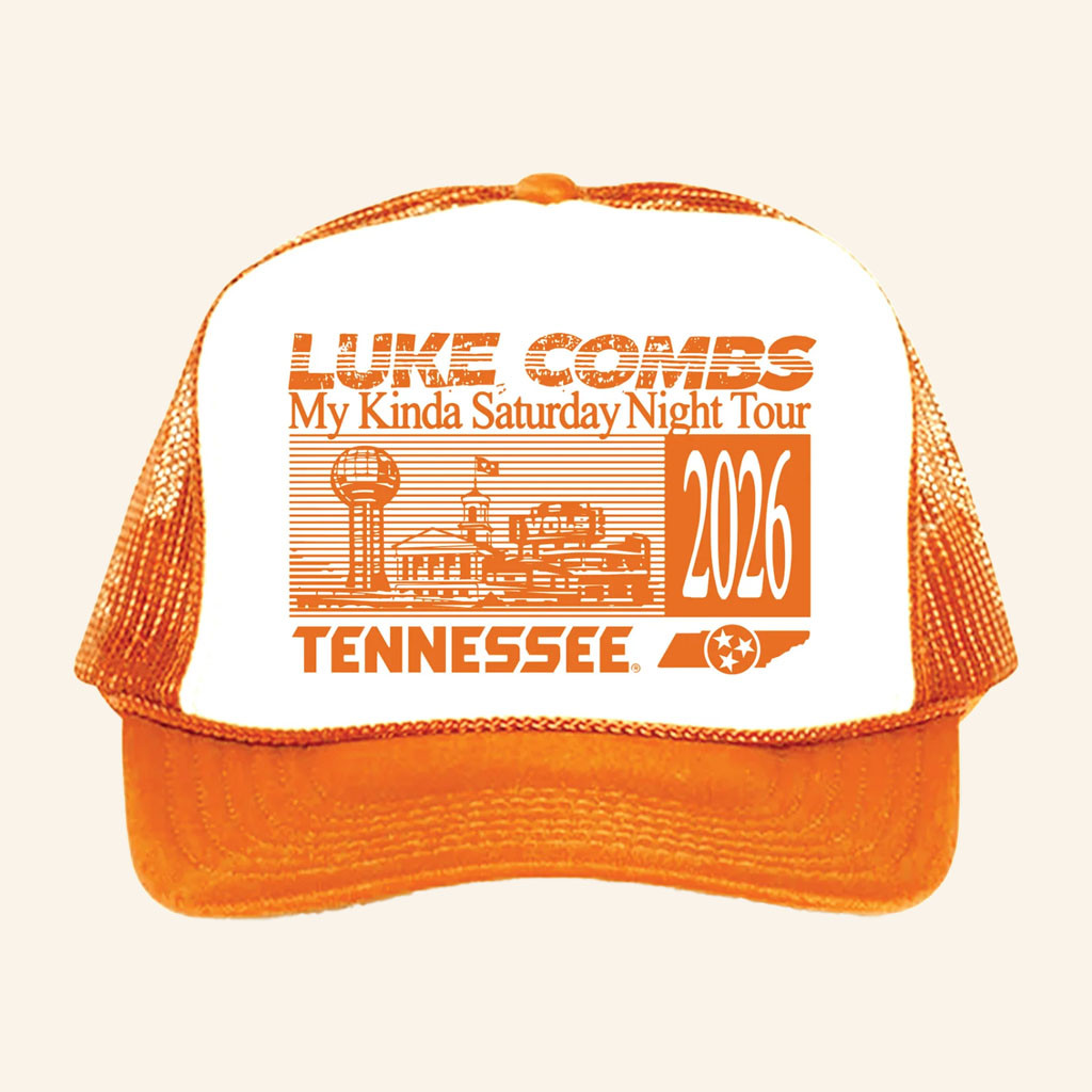 Luke Combs Merch Knoxville Trucker Hat My Kinda Saturday Night Tour 2026 Merch Gifts For Fans - Petshi
