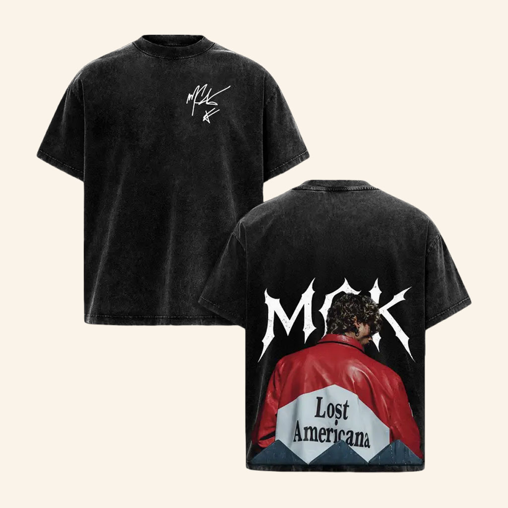 Machine Gun Kelly Merch 2026 MGK Lost Americana T-Shirt Music Related Gifts For Guys - Petshi