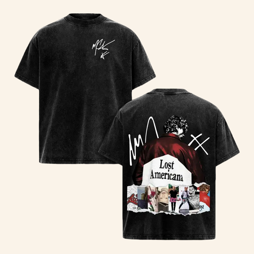 Machine Gun Kelly Merch 2026 MGK Lost Americana T-Shirt Presents For Music Lovers - Petshi