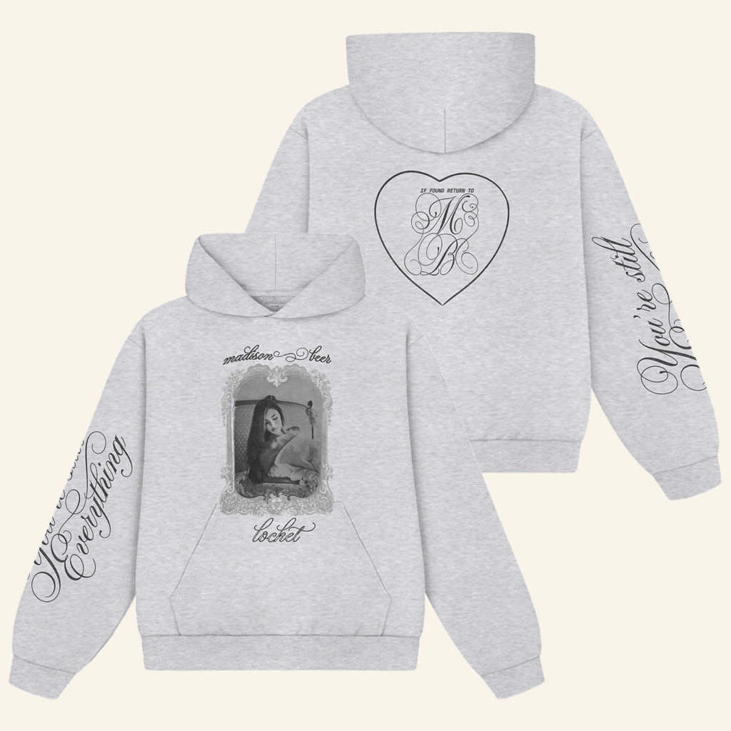 Madison Beer Merch 2026 Locket Script Hoodie Madison Beer Hoodie Presents For Music Lovers - Petshi