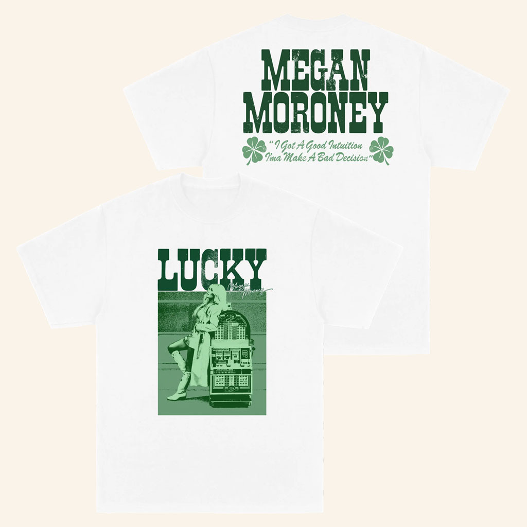 Megan Moroney Merch 2026 Lucky Portrait T-Shirt Megan Moroney Shirt Gifts For Music Lovers - Petshi