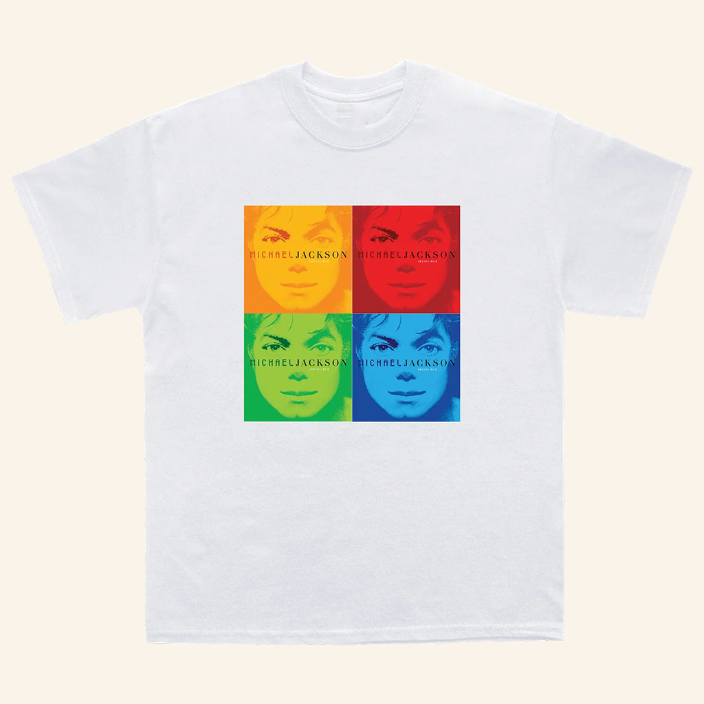 Michael Jackson Invincible Quad Album T-Shirt Michael Jackson New Merch Best Fan Gifts - Petshi