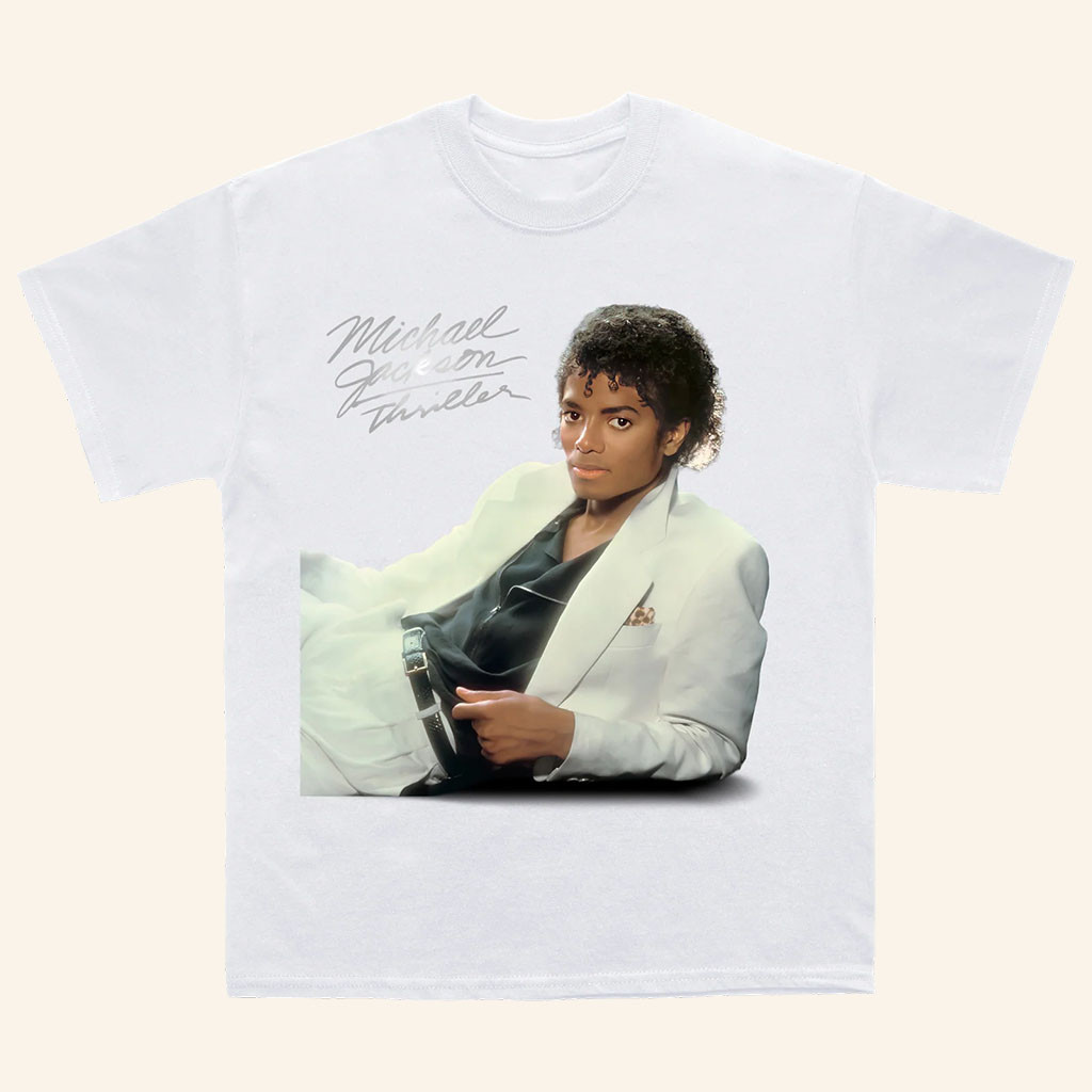 Michael Jackson Thriller Album T-Shirt King Of Pop Shirt Michael Jackson Merch Fan Gifts - Petshi