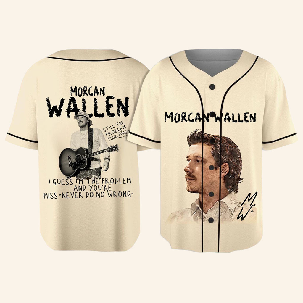 Morgan Wallen Merch Morgan Wallen 2026 Tour Baseball Jersey Country Music Fan Merch Gifts - Petshi