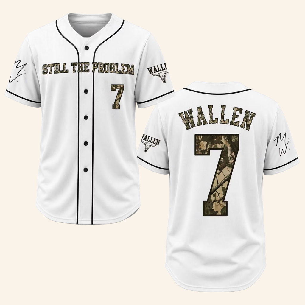 Morgan Wallen Merch MW Still The Problem Tour 2026 Jersey Present For Country Music Fans - Petshi