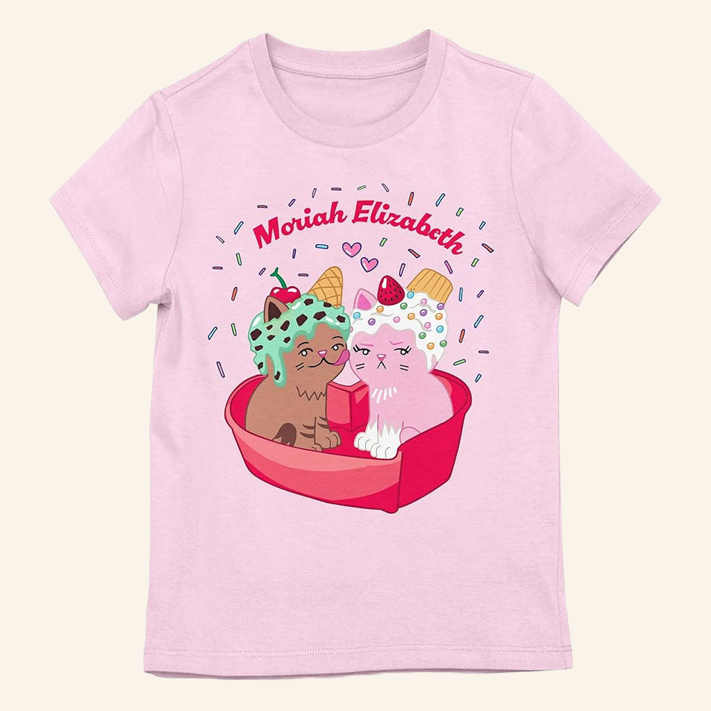 Moriah Elizabeth Merch 2026 Two Cats T-Shirt Cute Shirt Gifts Ideas For Sisters - Petshi