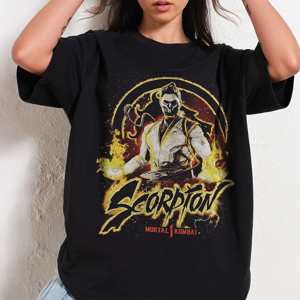 Mortal Kombat Merch 2026 Scorpion T-Shirt Birthday Gifts For Game Lovers - Petshi
