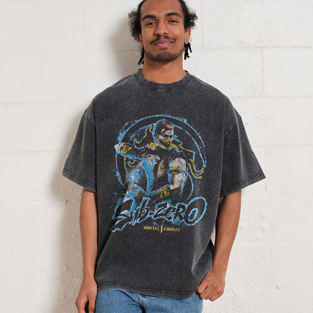 Mortal Kombat Merch 2026 Subzero Wash T-Shirt Best Gift For Game Lovers - Petshi