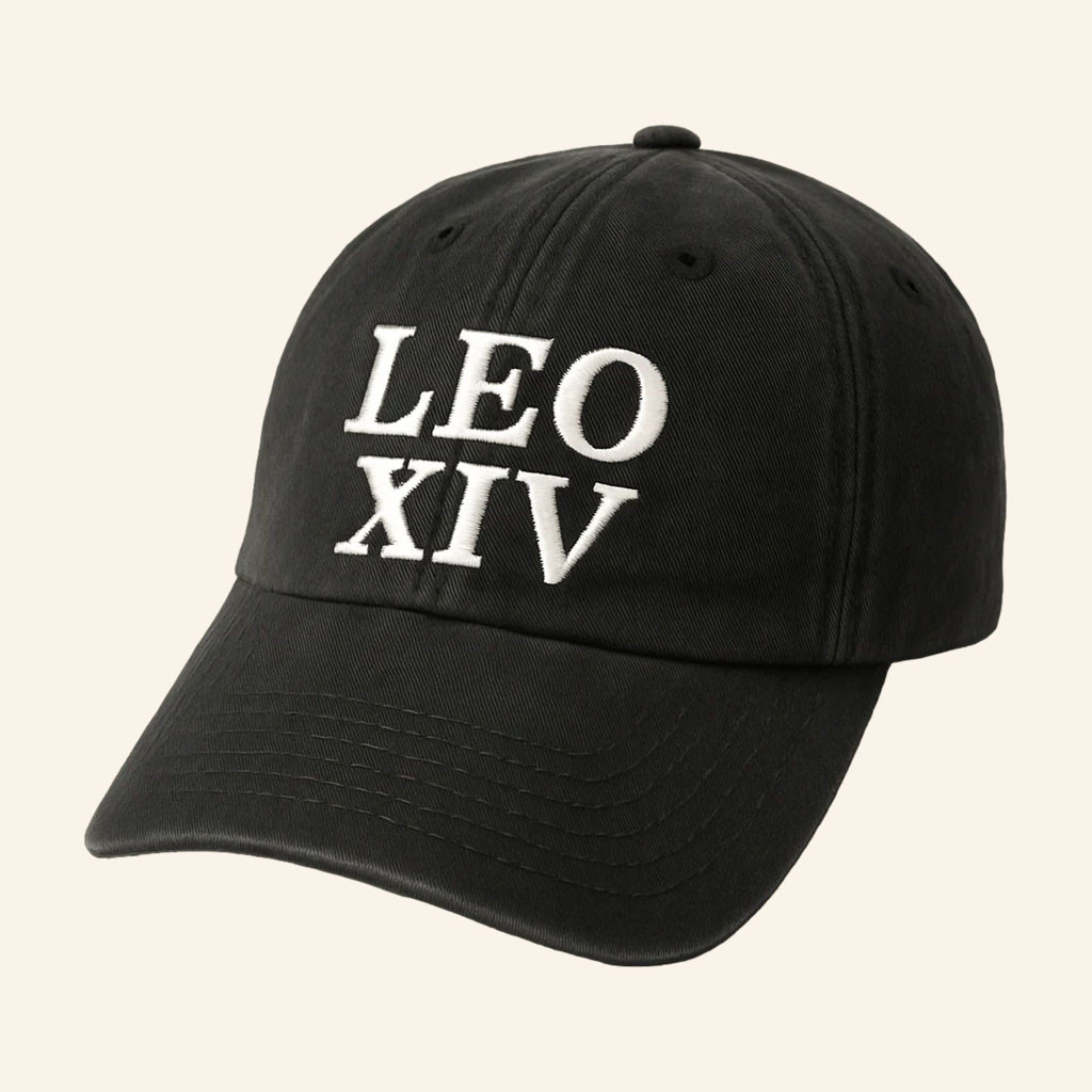 Obvious Shirts Merch 2026 Leo XIV Embroidered Hat New Pope Hat Catholic Gifts Ideas - Petshi