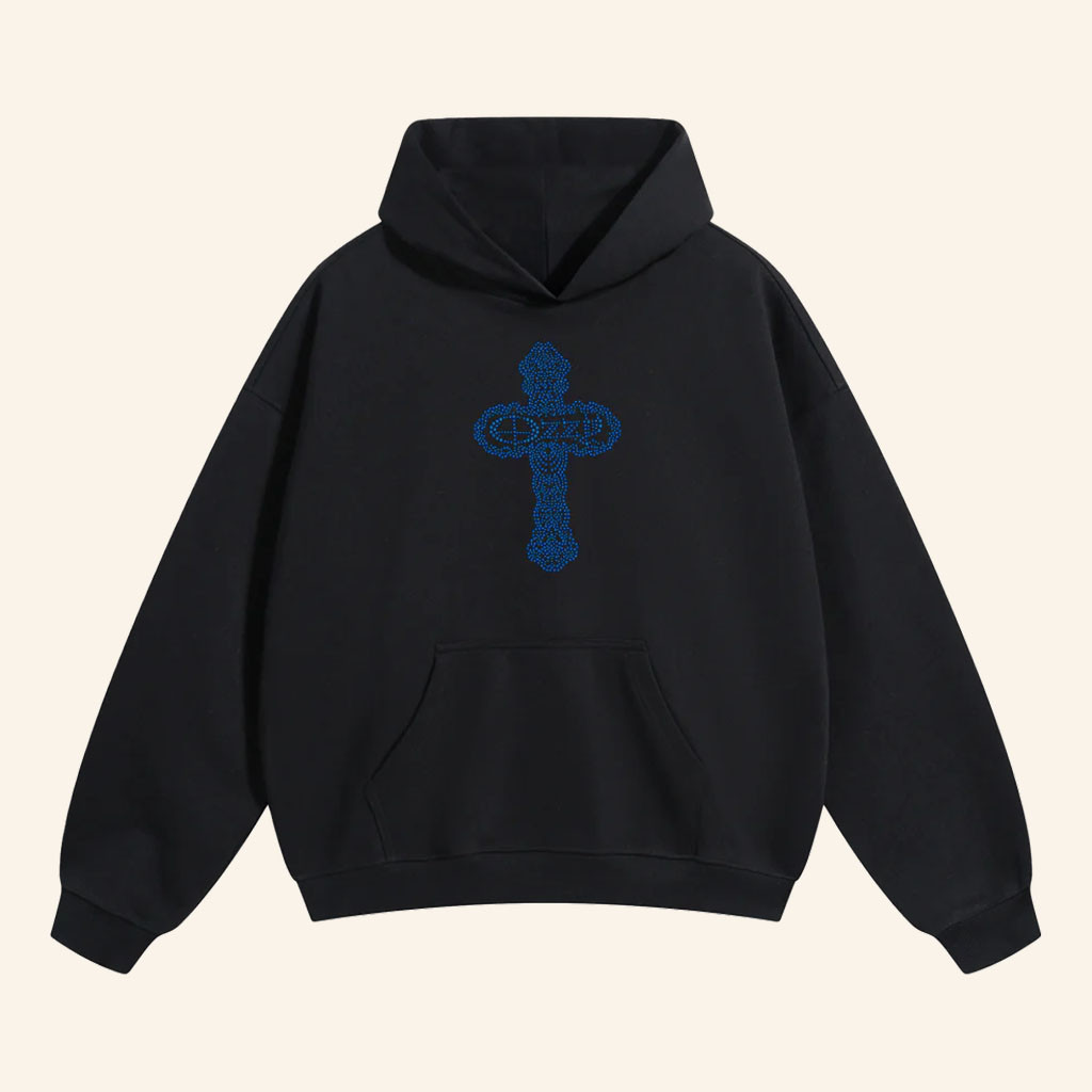 Ozzy Osbourne Merch 2026 Ozzy Cross Hoodie Princess of Darkness Merch Fan Gifts - Petshi