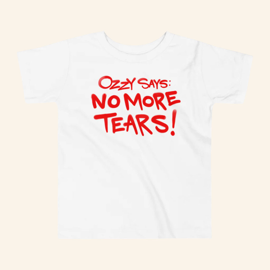 Ozzy Osbourne Merch 2026 Ozzy Says No More Tears T-Shirt Gift For Music Lovers - Petshi