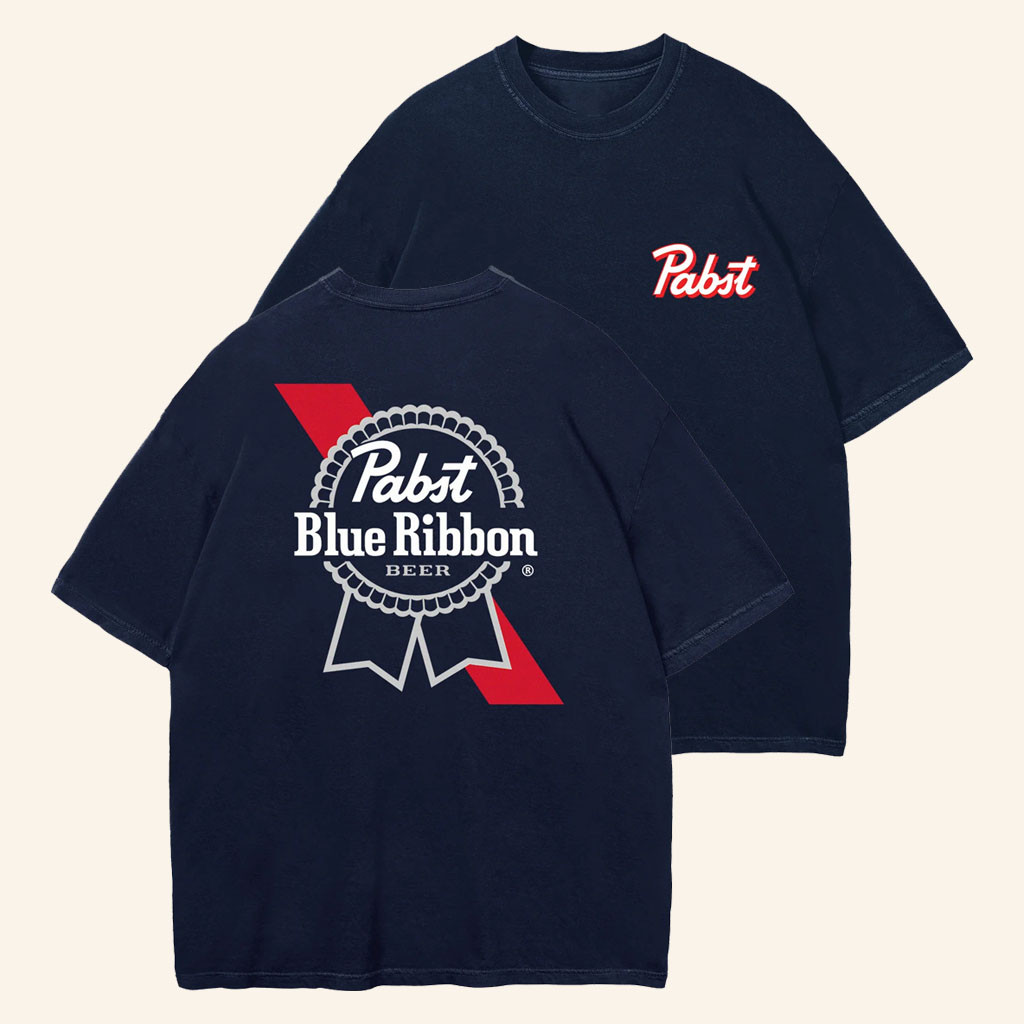 Pabst Blue Ribbon Merch 2026 Pabst Blue Ribbon Beer Logo T-Shirt Gifts For Husband - Petshi