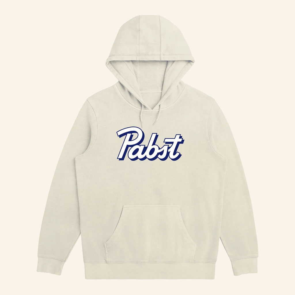 Pabst Blue Ribbon Merch 2026 Pabst Script Hoodie Father's Day Gifts For Husband - Petshi