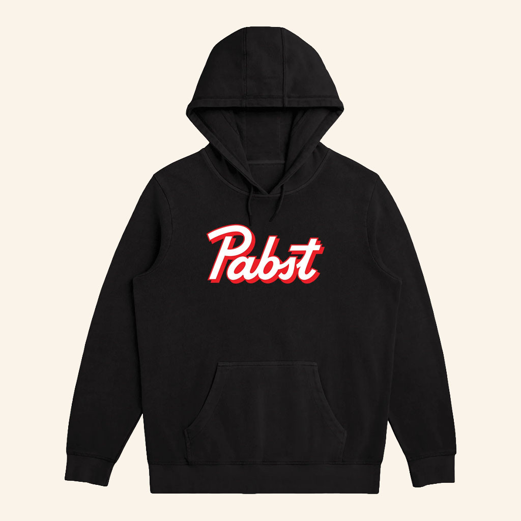 Pabst Blue Ribbon Merch 2026 Pabst Script Hoodie Unique Father's Day Gifts - Petshi