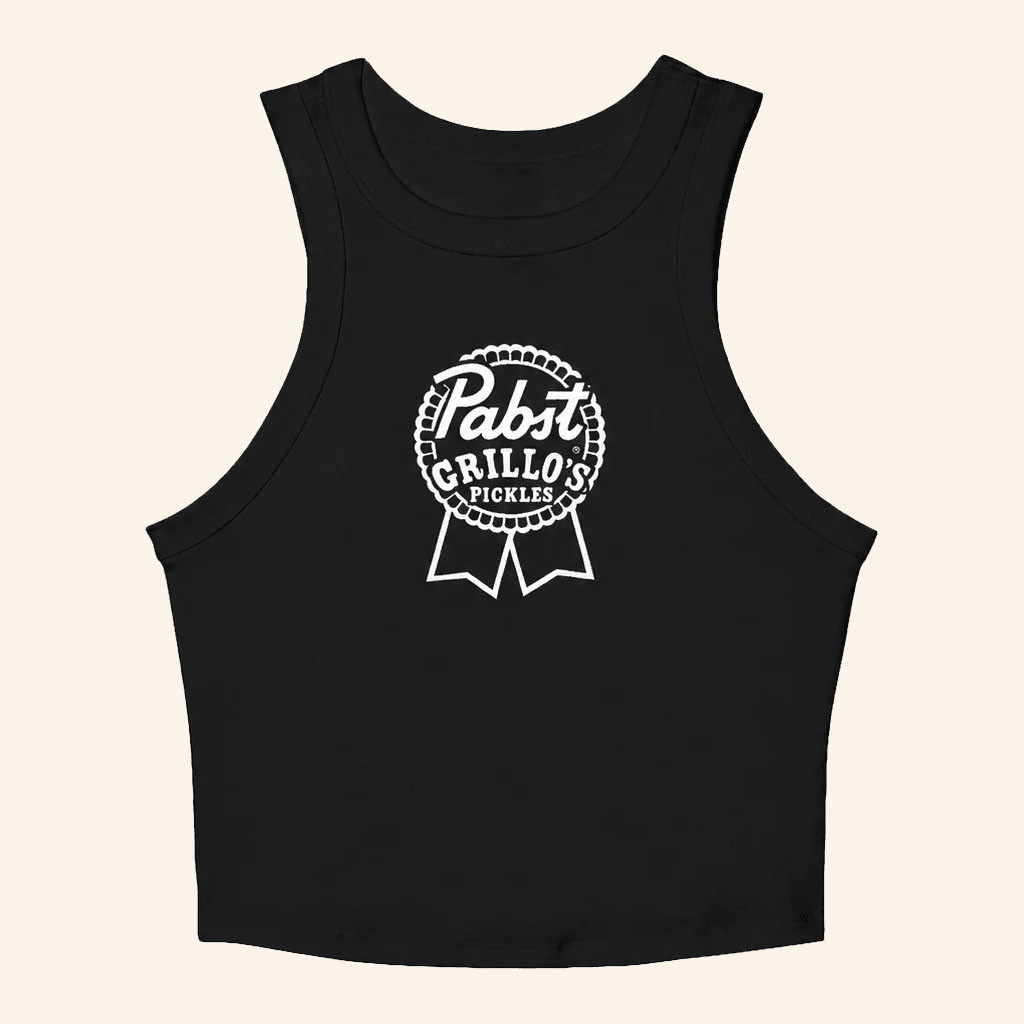 Pabst Blue Ribbon Merch 2026 PBR X Grillo's Pickles Tank Top Unique Gift For Sisters - Petshi