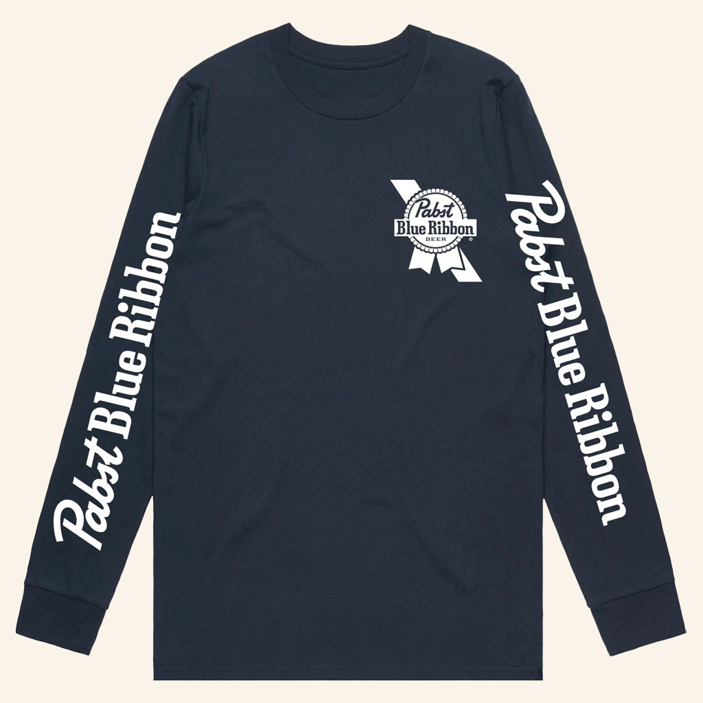 Pabst Blue Ribbon Merch 2026 Staple Long Sleeve Shirt Birthday Gift Ideas For Him - Petshi